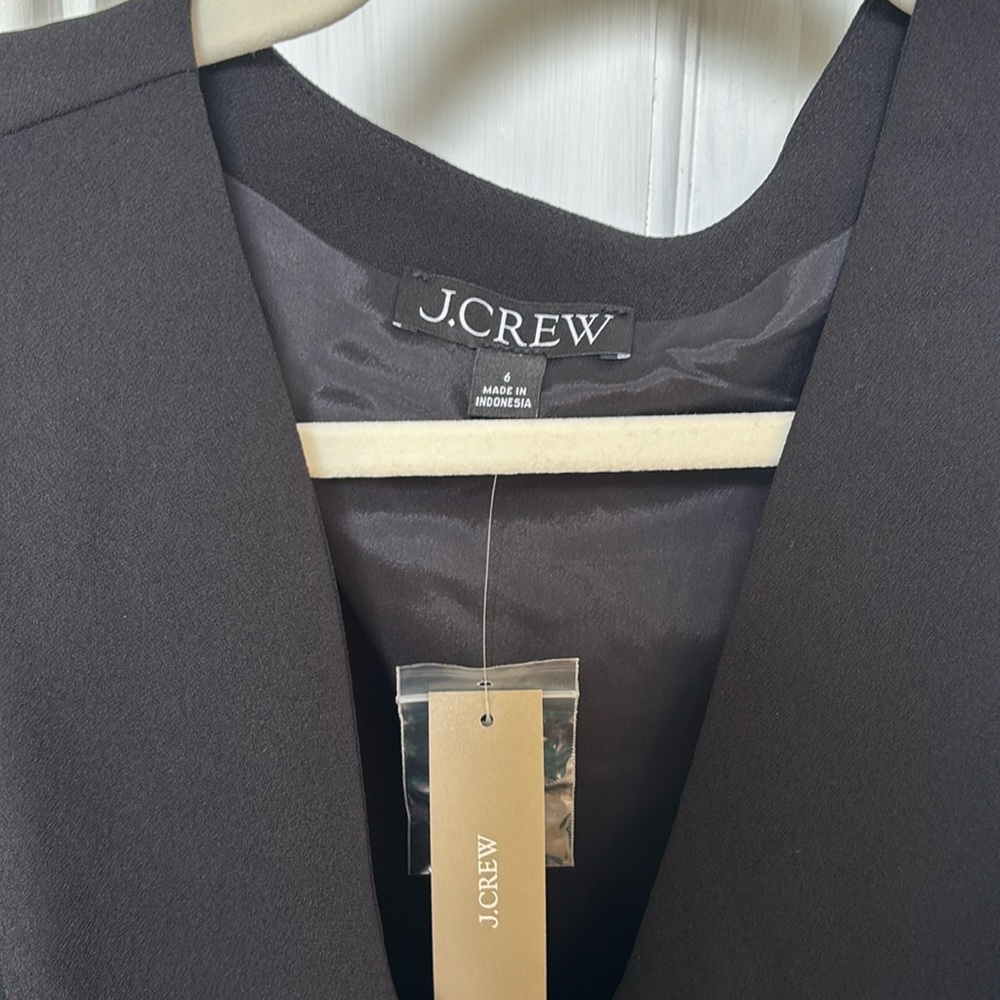 NWT Black JCrew Vest